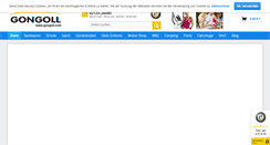 Desktop Screenshot of gongoll-shop.de